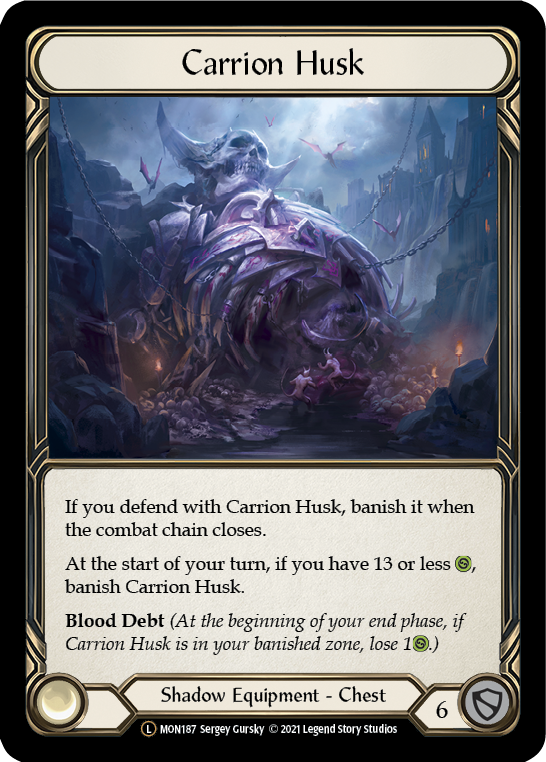 Carrion Husk (Rainbow Foil) [U-MON187-RF] Unlimited Rainbow Foil | Webway Games