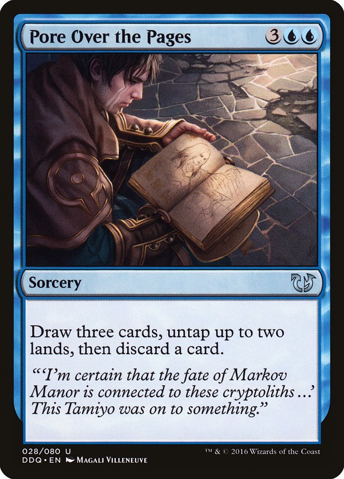 Pore Over the Pages [Duel Decks: Blessed vs. Cursed] | Webway Games