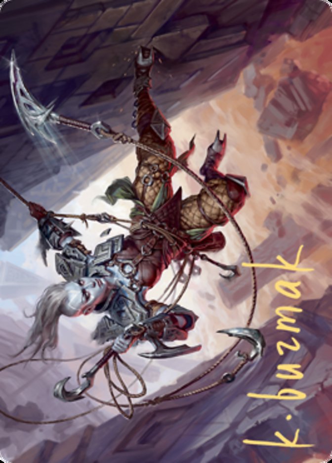 Akiri, Fearless Voyager Art Card (Gold-Stamped Signature) [Zendikar Rising Art Series] | Webway Games