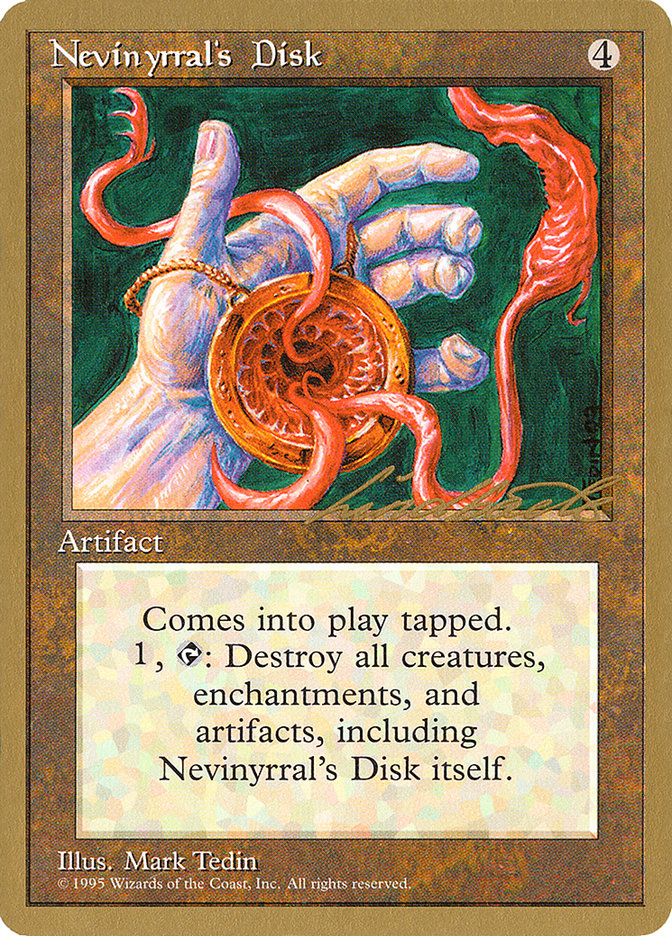 Nevinyrral's Disk (Leon Lindback) [Pro Tour Collector Set] | Webway Games