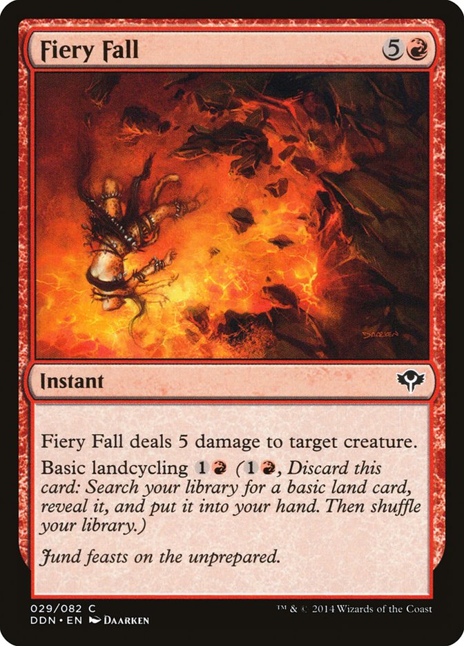 Fiery Fall [Duel Decks: Speed vs. Cunning] | Webway Games