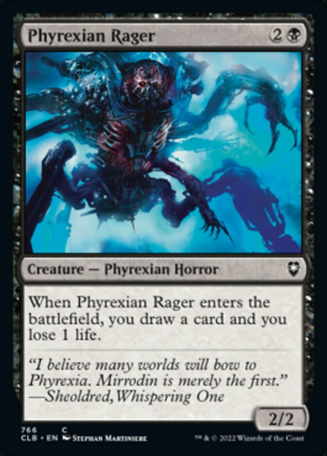 Phyrexian Rager [Commander Legends: Battle for Baldur's Gate] | Webway Games