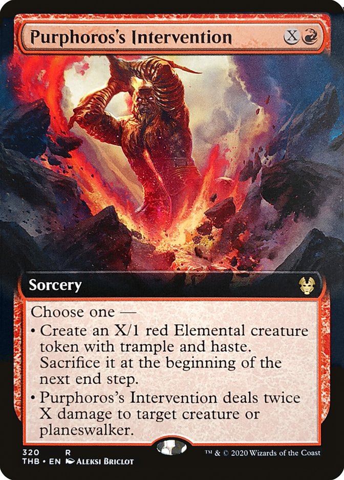 Purphoros's Intervention (Extended Art) [Theros Beyond Death] | Webway Games