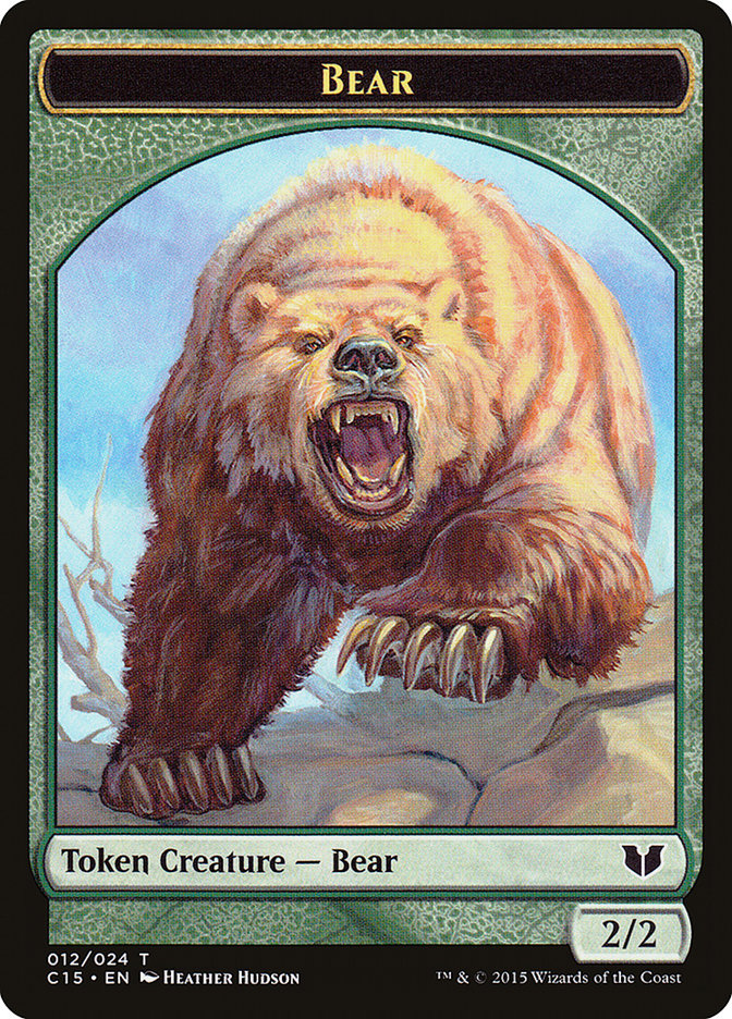 Bear // Spider Double-Sided Token [Commander 2015 Tokens] | Webway Games