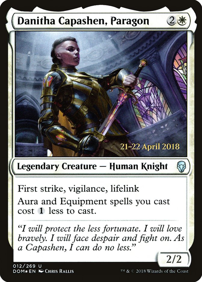 Danitha Capashen, Paragon  (Prerelease) [Dominaria Prerelease Promos] | Webway Games