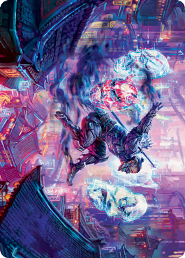 Thousand-Faced Shadow Art Card [Kamigawa: Neon Dynasty Art Series] | Webway Games