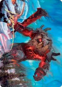 Quakebringer Art Card (Gold-Stamped Signature) [Kaldheim: Art Series] | Webway Games