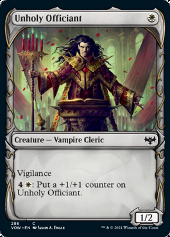 Unholy Officiant (Showcase Fang Frame) [Innistrad: Crimson Vow] | Webway Games
