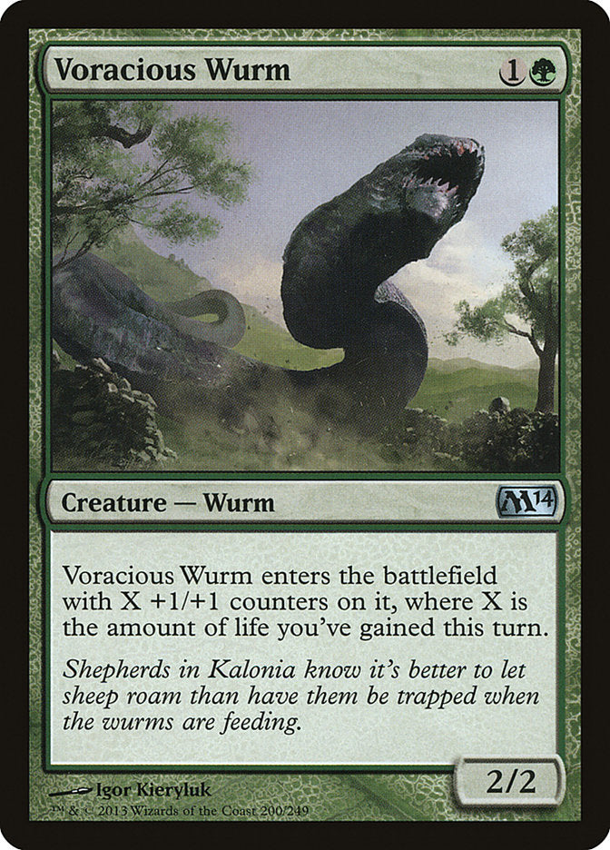 Voracious Wurm [Magic 2014] | Webway Games