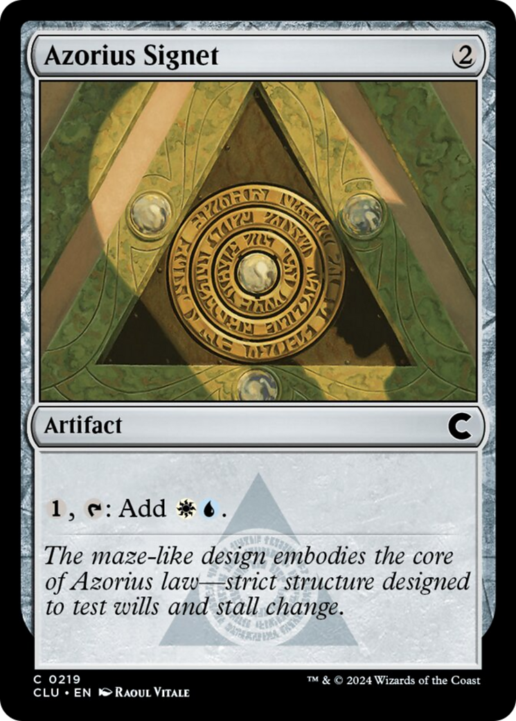 Azorius Signet [Ravnica: Clue Edition] | Webway Games