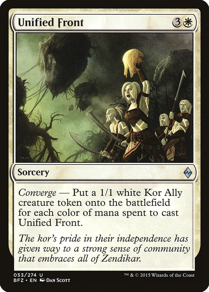 Unified Front [Battle for Zendikar] | Webway Games