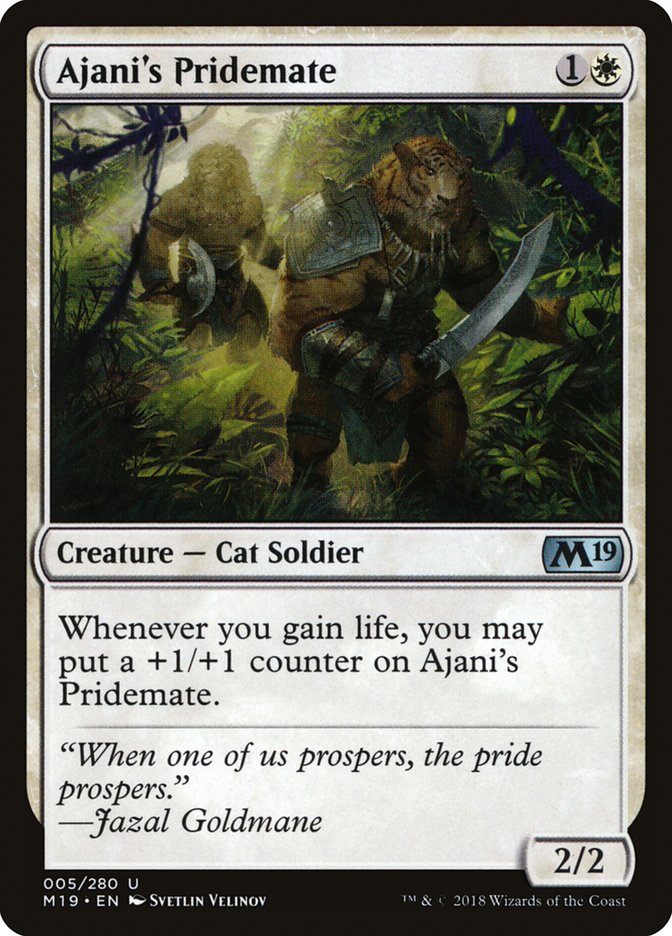Ajani's Pridemate [Core Set 2019] | Webway Games