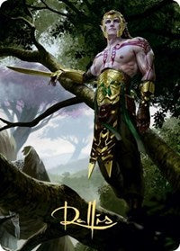 Tyvar Kell Art Card (Gold-Stamped Signature) [Kaldheim: Art Series] | Webway Games