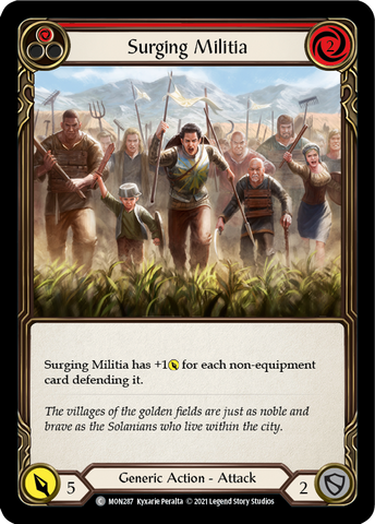 Surging Militia (Red) [MON287] 1st Edition Normal