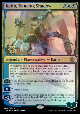 Kaito, Dancing Shadow [Phyrexia: All Will Be One Prerelease Promos] | Webway Games