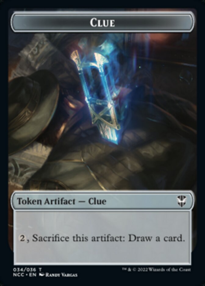 Tentacle // Clue Double-sided Token [Streets of New Capenna Commander Tokens] | Webway Games
