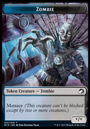 Zombie Token (015) [Innistrad: Midnight Hunt Tokens] | Webway Games