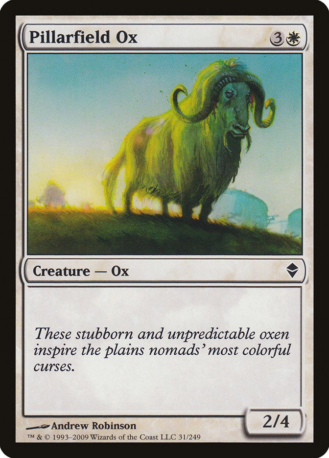 Pillarfield Ox [Zendikar] | Webway Games