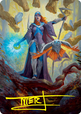 Kasmina, Enigma Sage Art Card (Gold-Stamped Signature) [Strixhaven: School of Mages Art Series] | Webway Games