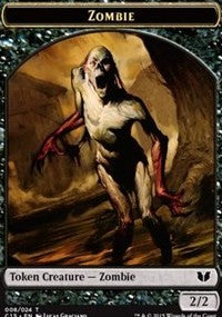 Zombie // Elephant Double-Sided Token [Commander 2015 Tokens] | Webway Games