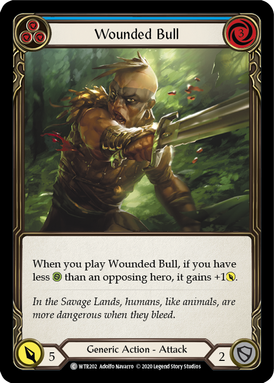 Wounded Bull (Blue) [U-WTR202] (Welcome to Rathe Unlimited)  Unlimited Normal | Webway Games