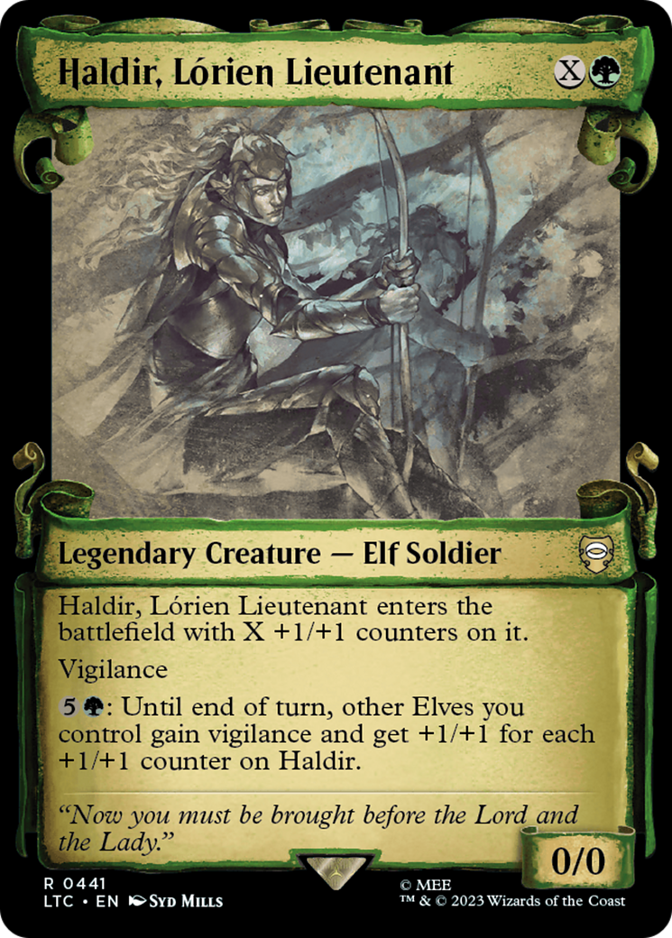 Haldir, Lorien Lieutenant [The Lord of the Rings: Tales of Middle-Earth Commander Showcase Scrolls] | Webway Games