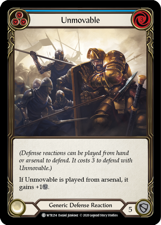 Unmovable (Blue) [U-WTR214] (Welcome to Rathe Unlimited)  Unlimited Rainbow Foil | Webway Games