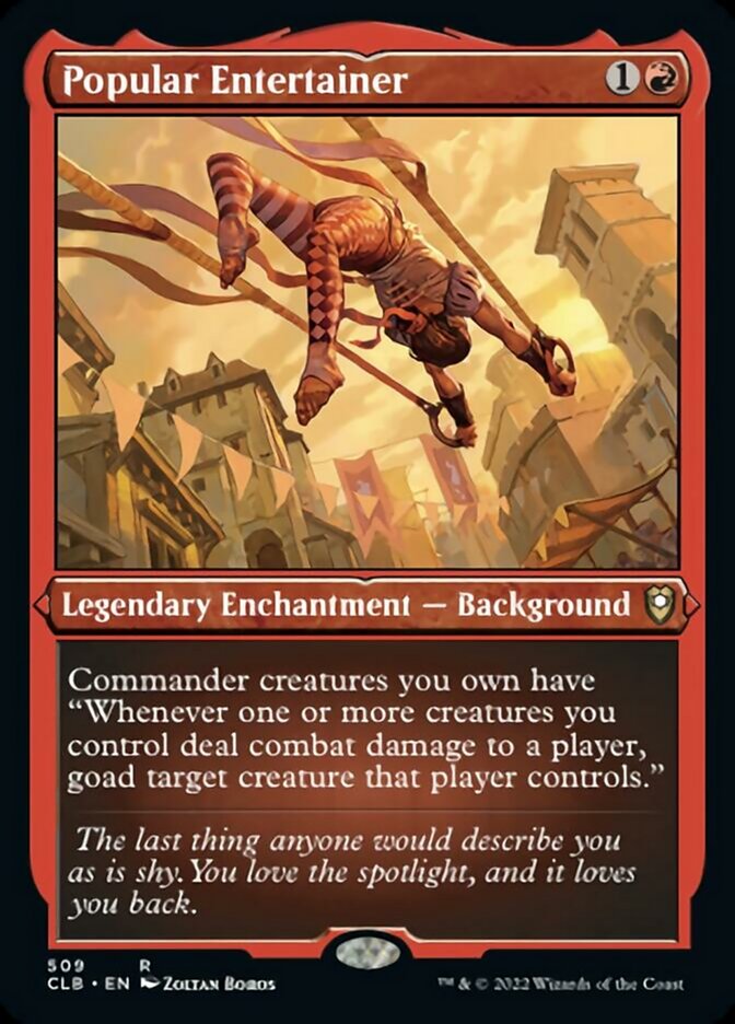 Popular Entertainer (Foil Etched) [Commander Legends: Battle for Baldur's Gate] | Webway Games