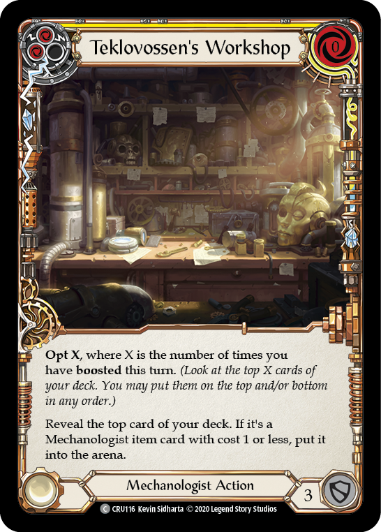 Teklovossen's Workshop (Yellow) [CRU116] 1st Edition Normal | Webway Games