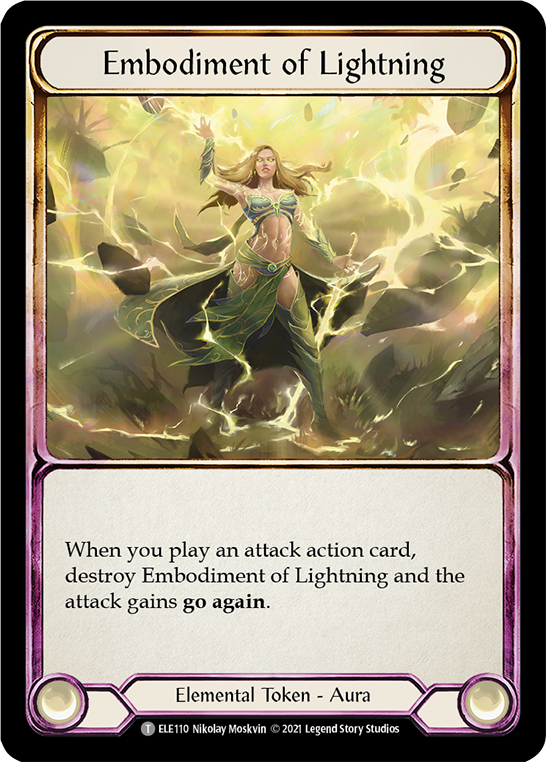Embodiment of Lightning // Titan's Fist [ELE202] (Tales of Aria)  1st Edition Normal | Webway Games