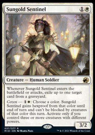 Sungold Sentinel (Promo Pack) [Innistrad: Midnight Hunt Promos] | Webway Games