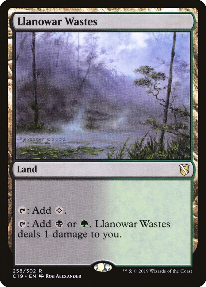 Llanowar Wastes [Commander 2019] | Webway Games