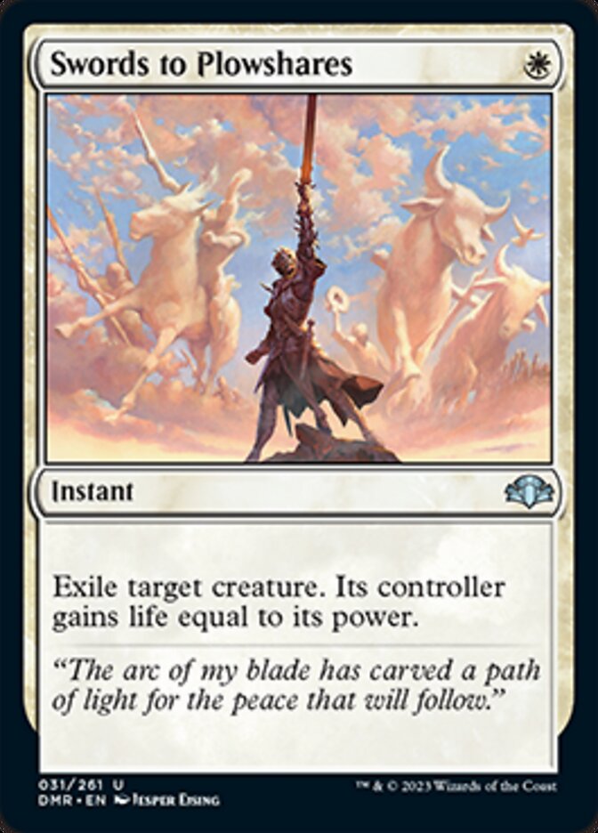 Swords to Plowshares [Dominaria Remastered] | Webway Games