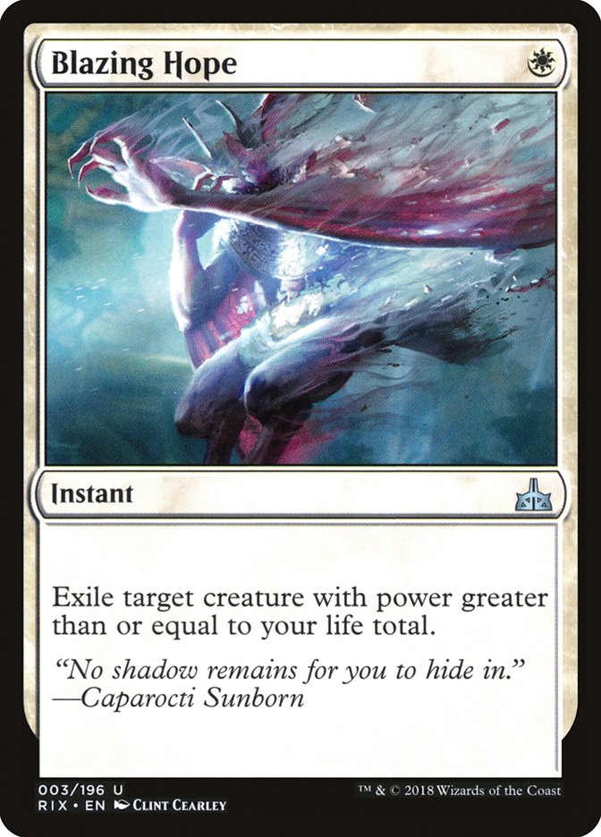 Blazing Hope [Rivals of Ixalan] | Webway Games