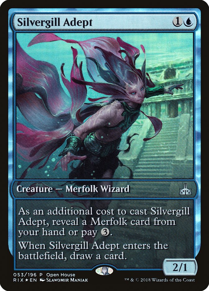 Silvergill Adept (Open House) (Extended) [Rivals of Ixalan Promos] | Webway Games