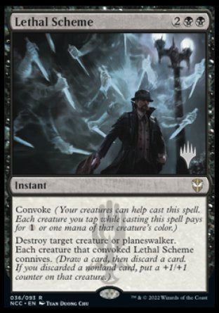 Lethal Scheme (Promo Pack) [Streets of New Capenna Commander Promos] | Webway Games