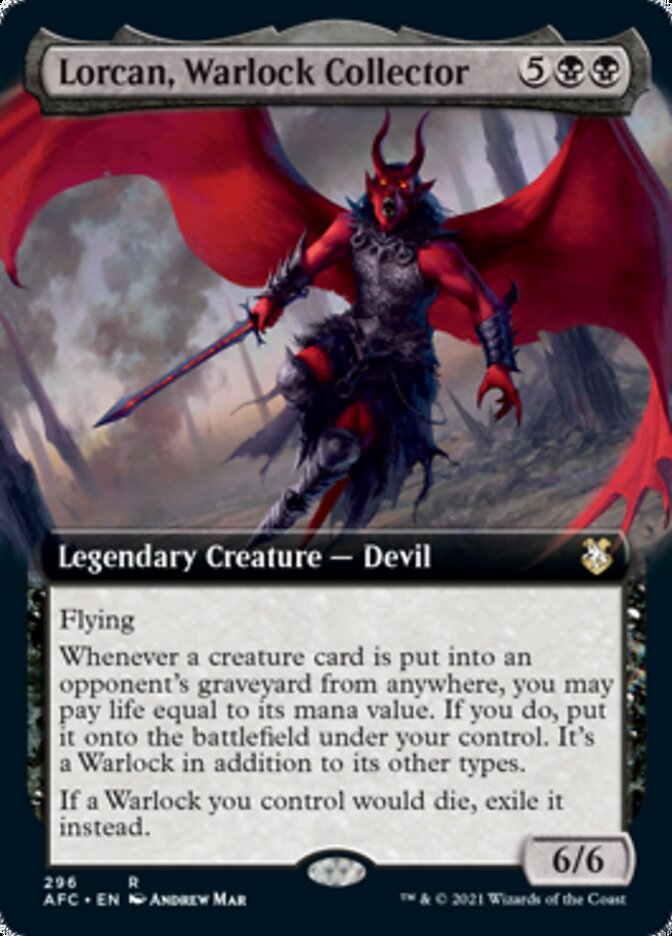 Lorcan, Warlock Collector (Extended) [Dungeons & Dragons: Adventures in the Forgotten Realms Commander] | Webway Games