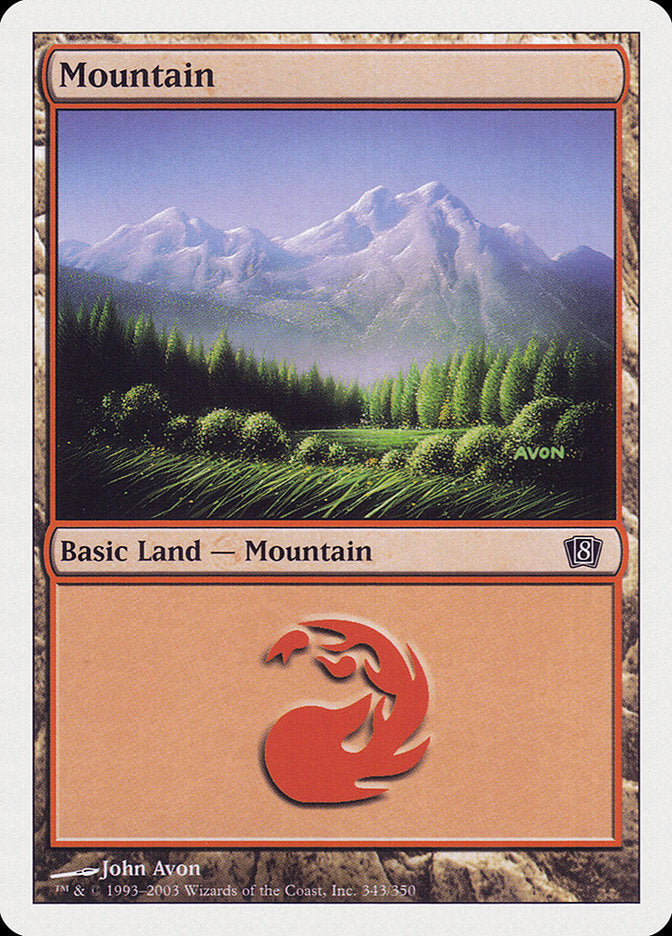 Mountain (#343) [Eighth Edition] | Webway Games