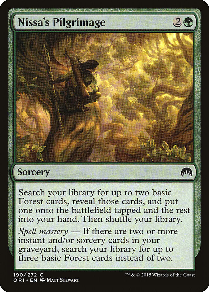 Nissa's Pilgrimage [Magic Origins] | Webway Games