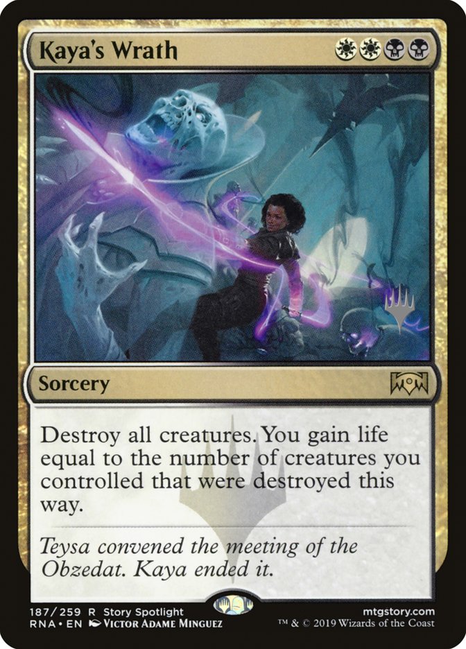Kaya's Wrath (Promo Pack) [Ravnica Allegiance Promos] | Webway Games