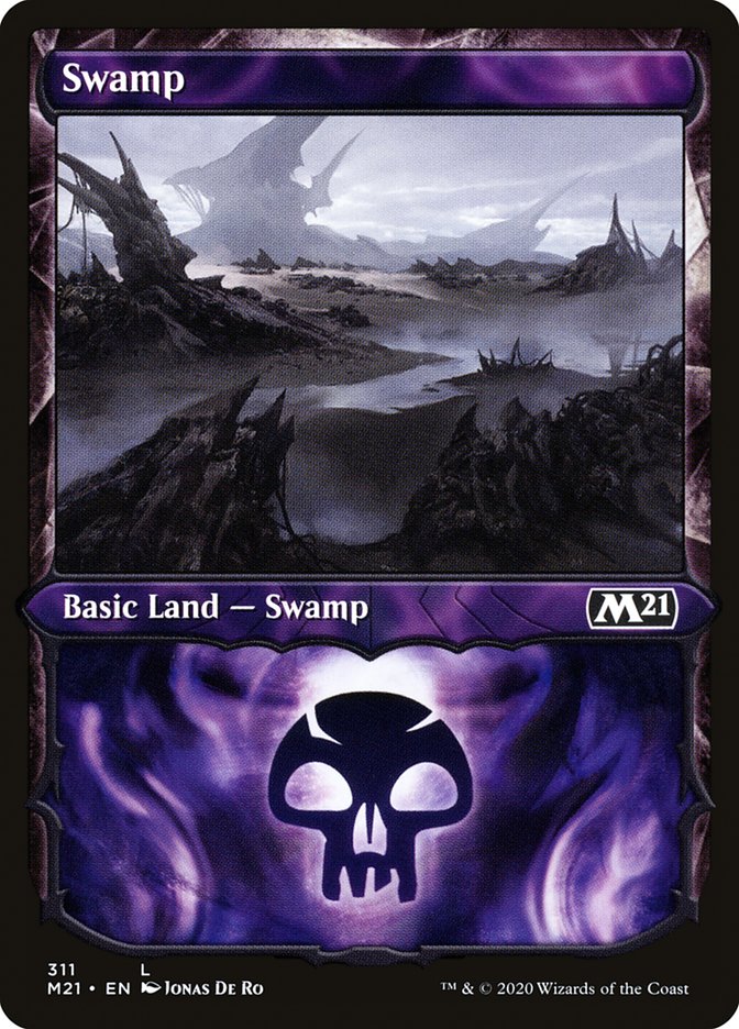 Swamp (#311) (Showcase) [Core Set 2021] | Webway Games