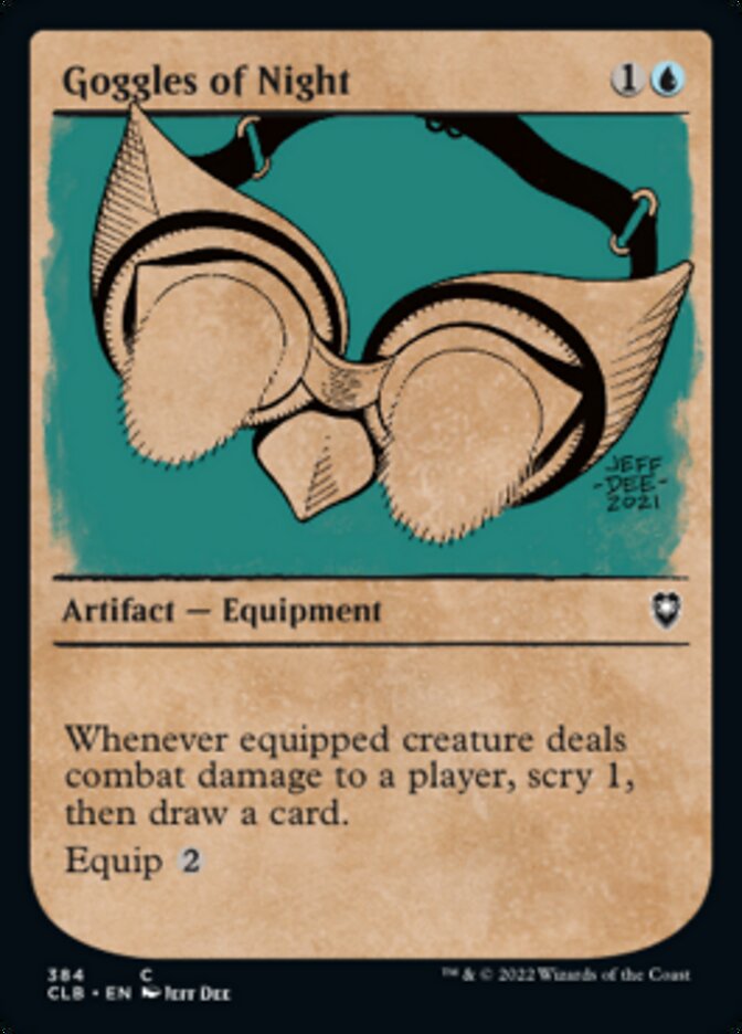Goggles of Night (Showcase) [Commander Legends: Battle for Baldur's Gate] | Webway Games