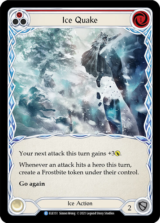 Ice Quake (Red) [ELE151] (Tales of Aria)  1st Edition Normal | Webway Games