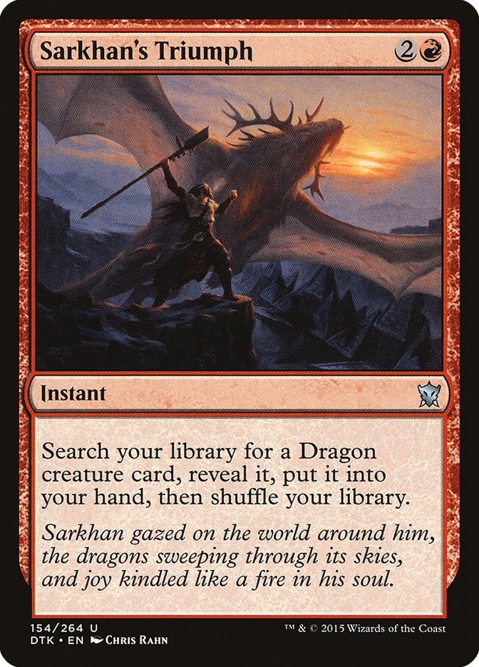 Sarkhan's Triumph [Dragons of Tarkir] | Webway Games