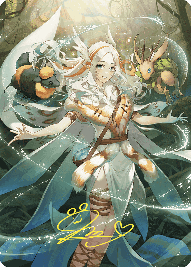 Greater Auramancy Anime Art Card (Gold-Stamped Signature) [Wilds of Eldraine Art Series] | Webway Games