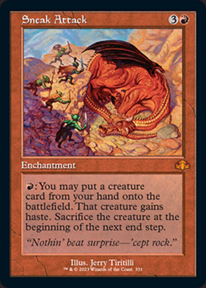 Sneak Attack (Retro) [Dominaria Remastered] | Webway Games