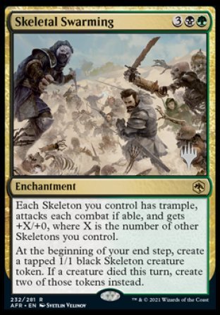 Skeletal Swarming (Promo Pack) [Dungeons & Dragons: Adventures in the Forgotten Realms Promos] | Webway Games