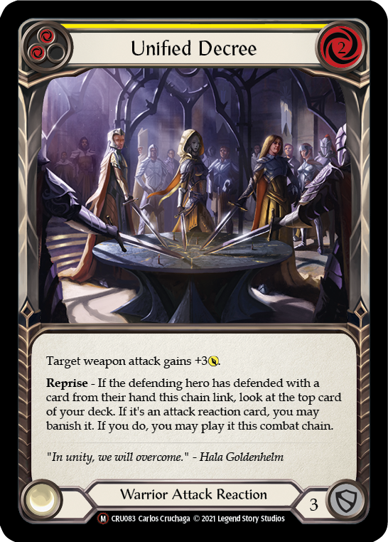 Unified Decree [CRU083] Unlimited Normal | Webway Games