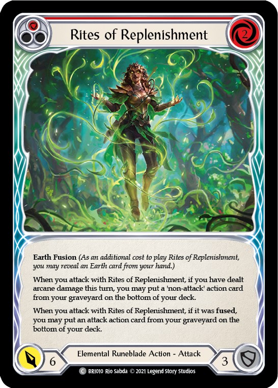 Rites of Replenishment (Red) [BRI010] (Tales of Aria Briar Blitz Deck)  1st Edition Normal | Webway Games