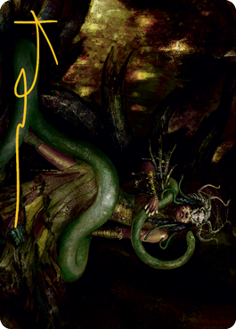 Saryth, the Viper's Fang Art Card (Gold-Stamped Signature) [Innistrad: Midnight Hunt Art Series] | Webway Games